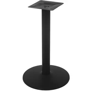 Pedestal de aluminio de acero inoxidable, base de mesa de centro lateral de metal para comedor de tulipán, base de mesa de hierro fundido para restaurante