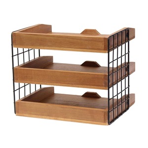 Plateau de rangement en bois massif pour courrier et lettres, idéal pour salon et table à manger - Vente chaude - Product Image 2