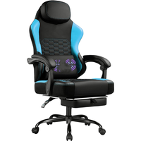 Chaise de jeu ergonomique de haute qualité pour bureau professionnel, chaise de jeu Silla Gamer avec repose-pieds et massage