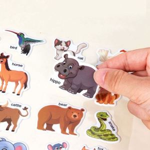 Cadeaux d'anniversaire pour enfants Animaux marins Dinosaures Espace Livres d'autocollants réutilisables pour les tout-petits de 2 à 4 ans - Product Image 4