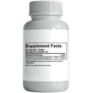 OEM Factory Wholesales <strong>Vitamin</strong> <strong>E</strong> Softgel <strong>Capsules</strong> for Skin and Hair - Product Image 2