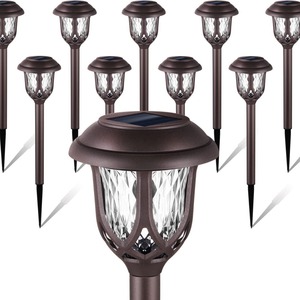 <b>Solar</b> Garden <b>Lights</b> Outdoor LED Pathway Lamp Waterproof <b>Solar</b> Powered Decorative Lawn <b>Light</b> for Yard Patio <b>Deck</b> - Product Image 1