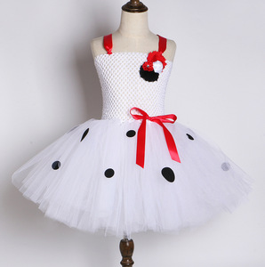 Hot Selling Fancy Dalmatians Costume Kids Halloween Costumes Spotted <b>Dog</b> Puppy Tutu Dress up Baby Girl Holiday Party <b>Clothes</b> - Product Image 2