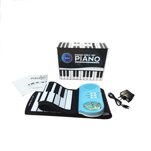 Piano à Enroulement Manuel avec 49 Touches pour Enfants Cadeau Parfait pour les Débutants avec Piano à Toucher Doux Multicolore - Product Image 2