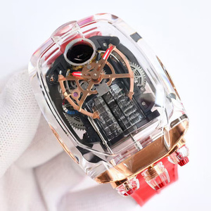 Reloj Mecánico Automático Deportivo de Lujo de Alta Calidad, Ovalado, Luminoso, con Correa de Caucho - Product Image 1
