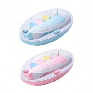Lime à ongles électrique pour bébé nouveau-né, en ABS, sûre et portable, kit de manucure, lime à ongles, polissage, kit de toilettage, boîte de couleur - Product Image 4