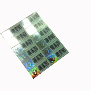 Etiqueta adhesiva de holograma 3D de seguridad, código de barras aleatorio, para documentos de papel - Product Image 5