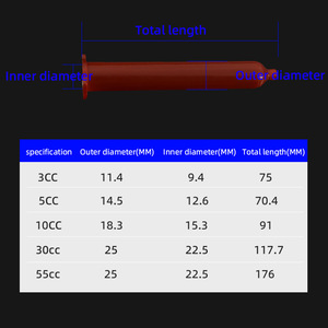 <span class=keywords><strong>EFD</strong></span> Tipo Plástico Pegamento Jeringa Dispensación Barriles 3cc 5cc 10cc 30cc 55cc Adhesivo Jeringa Barril Transparente/Negro/ámbar - Product Image 6