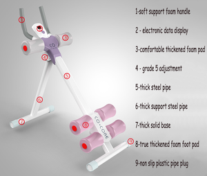 <span class=keywords><strong>AB</strong></span> huấn luyện viên bụng toàn bộ cơ thể tập luyện Máy eo cruncher Lõi mực chân đùi mông bụng <span class=keywords><strong>Shaper</strong></span> với màn hình LCD - Product Image 4