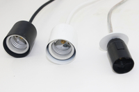Support de lampe en porcelaine edison, vintage, support E27, douille en céramique, ampoule edison