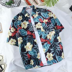Chemise décontractée hawaïenne rétro pour homme, imprimée, en velours, séchage rapide, 100% coton pur, 6XL, tenue de plage - Product Image 6