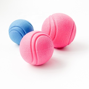 Katı TPR kauçuk 2 \ "2.5 \" yüksek sıçrama köpek tenis topu Pet interaktif ve hareket oyuncak - Product Image 3
