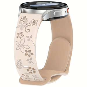 Bracelet de montre connectée sport en silicone gaufré bicolore 18mm/20mm pour <span class=keywords><strong>femme</strong></span>, compatible <span class=keywords><strong>Garmin</strong></span> – Bracelet de montre réglable confortable et décontracté 10 - Product Image 4
