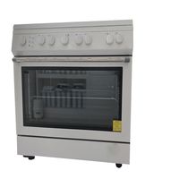 Four européen 230V 122L Four à gaz simple 2900W Four électrique encastrable avec deux ventilateurs de convection