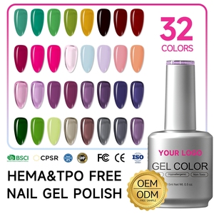 เจลสีสำหรับทำเล็บระดับซาลอน 15 มล. ปราศจากสาร HEMA และ TPO สีสันหลากหลาย รับผลิตแบบ OEM ODM โซลูชั่นครบวงจร เจลยูวีทาเล็บ - Product Image 1