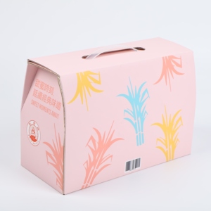 Boîtes en carton ondulé rose imprimées, <span class=keywords><strong>prix</strong></span> compétitif, boîte cadeau en forme de valise, boîte d'expédition, boîte cadeau en forme de sac à main, emballage avec logo - Product Image 1