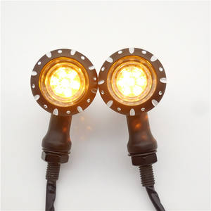 Motorcycle Indicator Motorcycle Turn signal <b>Light</b> Suitable for Harley Motorcycle Retro Metal Turn Signals Accessory Modification - Product Image 5