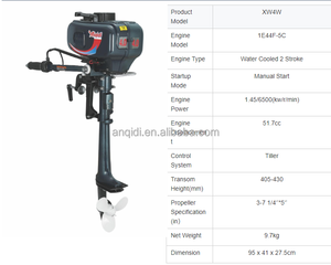 Aiqidi giá rẻ nước làm mát 2 thì <span class=keywords><strong>2HP</strong></span> xw4w động cơ phía ngoài động cơ xăng Thuyền động cơ - Product Image 3