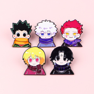 5 Stili Hunter GON FREECSS Killua Zoldyck Hisoka Spille di Moda in Metallo, Badge Fai-da-Te in Lega, Spilla Anime - Product Image 1