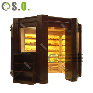 カスタムウォークインシガールームスペインシダーオークブナウッド引き出しと棚と冷却システムシガーハウスHumidorElectricのウォーク - Product Image 4