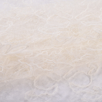 Tissu en dentelle brodée 100 % polyester, motif floral rose, pailleté, scintillant, avec cordon, design mode
