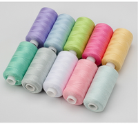 Kit de fils à coudre en polyester DIY 402, 10 couleurs, bobines de 400 yards pour la couture à la main, la machine à coudre domestique et le quilting