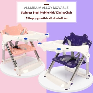 Seggiolone per Bambini Pieghevole Multifunzionale Portatile in Metallo per 6 Mesi-6 Anni - Product Image 4