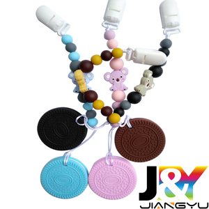 Alivio del dolor Biscult Cookie Baby Mordedor Dentición Juguetes con chupete Clip Holder para bebés 6-18 <span class=keywords><strong>meses</strong></span> - Product Image 4