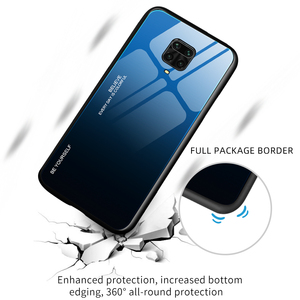 Custodia rigida per Xiaomi <span class=keywords><strong>Redmi</strong></span> <span class=keywords><strong>Note</strong></span> <span class=keywords><strong>9S</strong></span> 10 9 Pro Max 9A custodia <span class=keywords><strong>Cover</strong></span> posteriore in silicone con vetro sfumato di lusso per <span class=keywords><strong>Redmi</strong></span> Note9 Pro custodia - Product Image 4