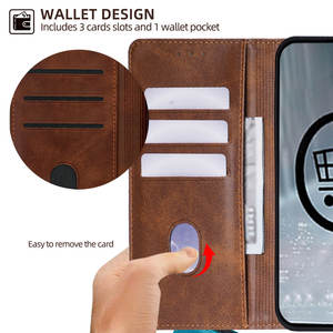 Nueva funda de teléfono móvil de cuero PU con tapa magnética de lujo para <span class=keywords><strong>iPhone</strong></span> 17 16 15 14 13 <span class=keywords><strong>12</strong></span> Pro Max, funda para teléfono móvil con ranura para tarjeta - Product Image 3