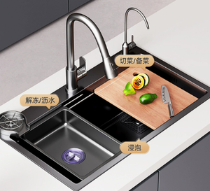 Évier en acier inoxydable robuste pour cuisine de restaurant - Product Image 6