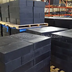 Heavy Duty Large Rubber Blocks Blatt Solid Recycled Rubber Black für Stoß dämpfung