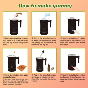Gummy Mixer pembuat permen Infuser pemanas penggunaan rumah tangga peralatan makanan kelas aman secara otomatis bekerja pesta keluarga mainan anak - Product Image 5