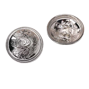 Металлические пуговицы из цинкового сплава с двойным львиным орнаментом, в британском стиле, модные винтажные, с тиснением, для темно-синих блейзеров и университетских костюмов - Product Image 3