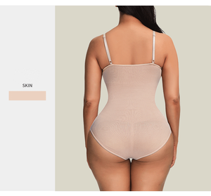 Una goccia di spedizione snellente senza cuciture Plus Size modellante per il corpo senza maniche biancheria intima coscia più sottile Body Shapewear per le donne - Product Image 6