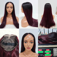 Promoción de $114 Letsfly, Cierre de Encaje 5x5, Cabello Virgen Natural Liso 11A SDD, Pelucas de Cabello Humano en Colores 4T613, 4T33, 1BT99J, Peluca Larga