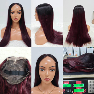 Promoción Letsfly 114$ al por mayor, peluca de cabello humano virgen 100% liso sedoso con cierre de encaje 5x5 2x6, densidad 250% - Product Image 3
