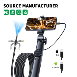 Endoscopio de Cable Semirrígido Industrial para Automoción, Pantalla LCD de 4.5'', Cámara HD de 6.4mm, Resistencia al Agua IP67, Inspección de Baterías de Automóviles - Product Image 1
