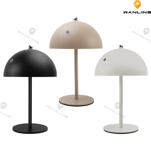 Lampe de table rechargeable sans fil contemporaine Veilleuse minimaliste pour chambre à coucher, bureau, travail, étude, lecture en métal durable - Product Image 6