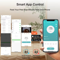 Distributeur automatique de nourriture pour animaux de compagnie, grand volume 6L, moderne, pour chiens et chats, avec application mobile WiFi, caméra, écran LCD, télécommande, puce électronique
