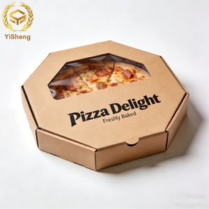 Großhandel Maßgefertigte Umweltfreundliche <span class=keywords><strong>Pizza</strong></span>-Verpackung Robuste Langlebige Leicht Faltbare <span class=keywords><strong>Pizza</strong></span>-Schachtel Lebensmittelecht Sichere <span class=keywords><strong>Pizza</strong></span>-Box - Product Image 2