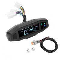 Panel Instrumen Sepeda Motor LED Digital Speedometer Tahan Air Pengukur Jarak Tempuh Pengukur Bahan Bakar Terbaik untuk Modifikasi Skuter