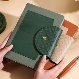 Journal d'affaires en cuir à couverture rigide avec logo personnalisé Journal intime avec boîte et stylo - Product Image 5