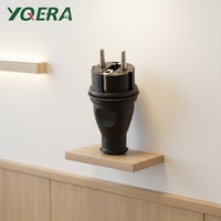 Prise mâle industrielle en caoutchouc standard française, étanche IP44, basse tension, pour extérieur, rallonge électrique, prise SCHUKO, 50/60HZ