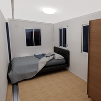 Maison modulaire de 3 chambres à coucher prête à l'emploi ensemble de minuscules maisons en cabine maisons en conteneur préfabriquées modernes en Chine à vendre