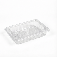 Boîtes à emporter en plastique transparent recyclables de qualité alimentaire sans BPA, emballages personnalisés en PET, boîtes à verrouillage sécurisé pour le pain