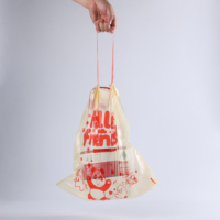 Hello Friend Bedruckte Öko-Freundliche Einweg-HDPE Anpassbare Müllbeutel mit Kordelzug Tiefdruck Mehrzweck-Haushaltsbeutel