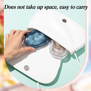 4 Pcs Conteneur pour cravates à cheveux Petit support de <span class=keywords><strong>coton</strong></span>-<span class=keywords><strong>tige</strong></span> de <span class=keywords><strong>voyage</strong></span> portable Distributeur de soie dentaire avec couvercle Boîte en plastique Conteneurs de stockage - Product Image 6