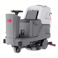 Nettoyeur de sols autoporté CleanHorse X8, alimenté par batterie, 860 mm, pour le nettoyage des halls d'immeubles de bureaux