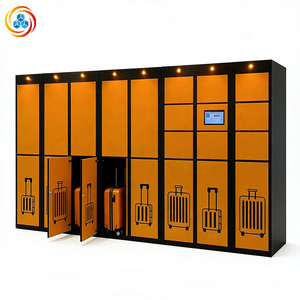 Smart Electronic Luggage Lockers with Facial Recognition Fingerprint PIN Code-60 Compartments Assembled Durable Steel - Product Image 4